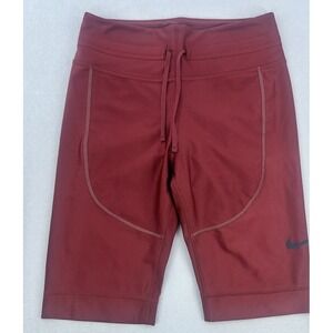 NIKE Women's Size Small Biker Shorts Compression Red Running